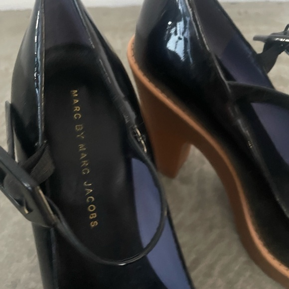 Rare MBMJ Black Patent Leather Marc Jacobs Maryjane Heels Vintage Y2K Size 38. - Picture 3 of 10